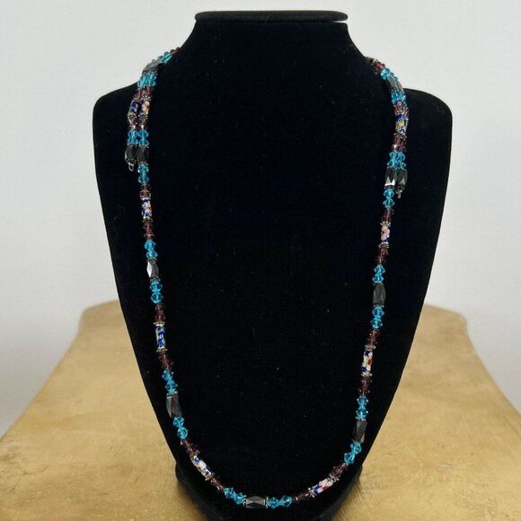 Blue Floral Magnetic Waist Beads - Bohemian Fairycore Earthy Belly Waist Chain - Picture 5 of 5